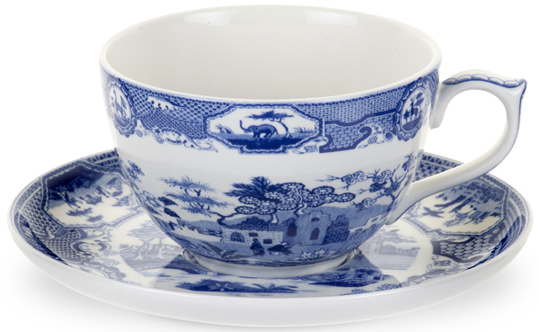Cup and Saucer Jumbo Gothic Castle